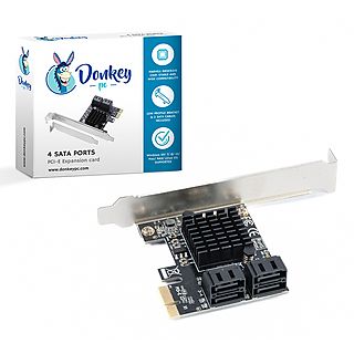 Tarjeta PCIe 4 SATA interno - Donkey pc DONKPCIE4PSATA, Plata