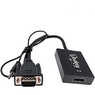 Conversor VGA a HDMI - Donkey pc DONKCN07, Negro