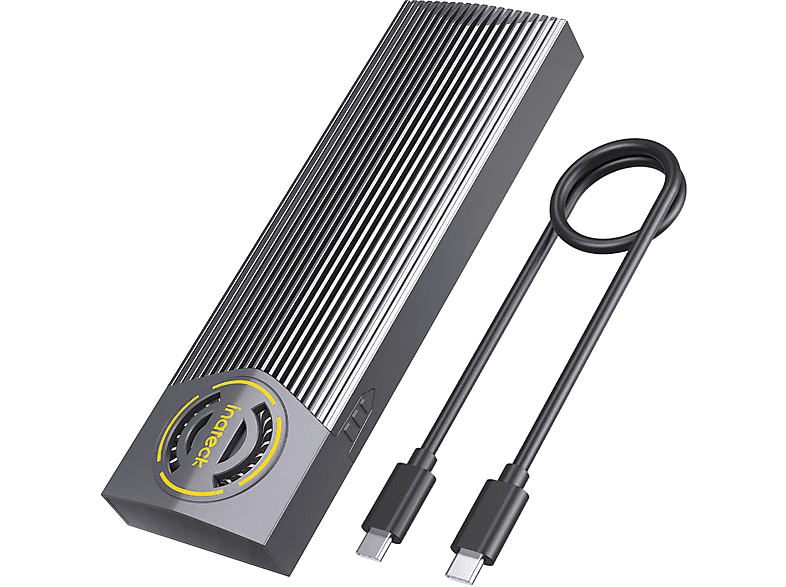 INATECK NVMe Gehäuse mit Wärmeableitung Lüfter, USB 3.2 Gen 2 M.2 SSD
