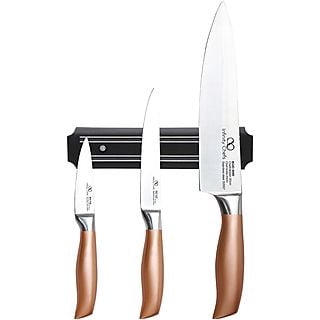 Cuchillos de cocina - BERGNER Infinity chef - bergner: set 3 cuchillos+barra magnética acero inoxidable infinity chef, Multicolor