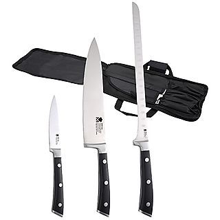 Cuchillos de cocina - BERGNER Set 3 cuchillos de cocina en acero inoxidable bergner colección foodies, Negro