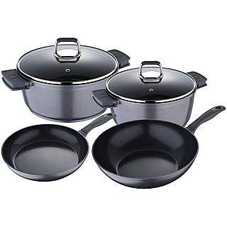 Batería de cocina - BERGNER Set 6pc batería de cocina aluminio, inducción, titan, Otros Recubrimientos