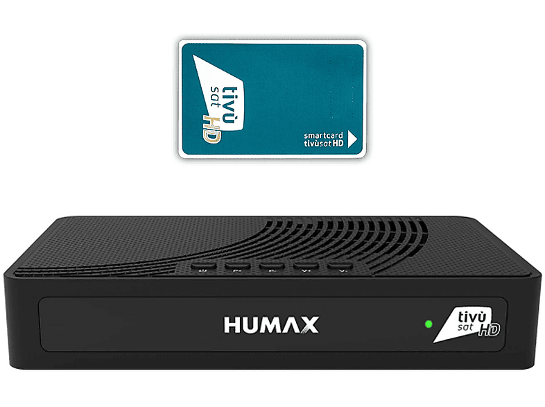 HUMAX Tivumax Sat (DVB-S2, Aktive Schwarz) Tivusat Receiver HD3800S2 Receiver LT mit Karte