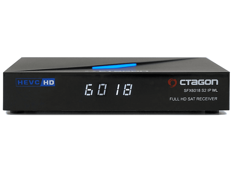 OCTAGON SFX6018 WL S2+IP Sat Receiver (HDTV, DVB-S2, Schwarz)