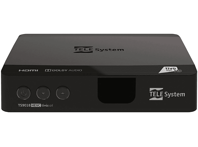 TELESYSTEM TS9018 HD Tivusat Sat mit Schwarz) (DVB-S2, Receiver Karte