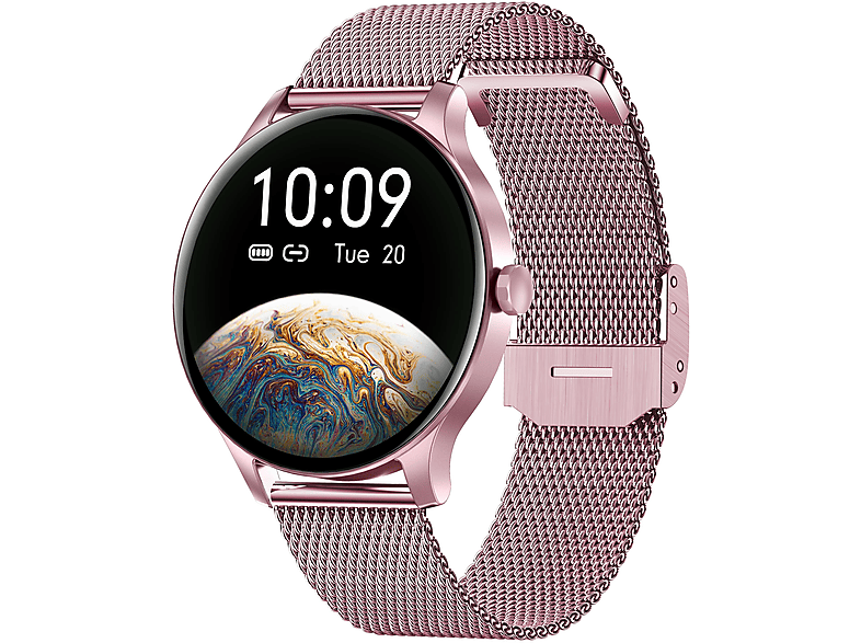 Pink ELECTRONICS Classy Stahl, GARETT Smartwatch