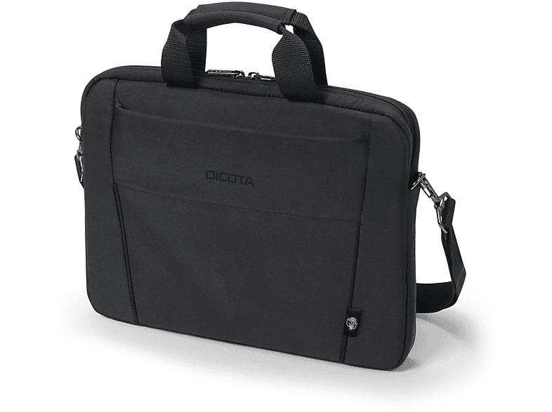 DICOTA Eco Slim BASE Notebook-Tasche Universal Recycling-PET, für Umhängetasche Schwarz