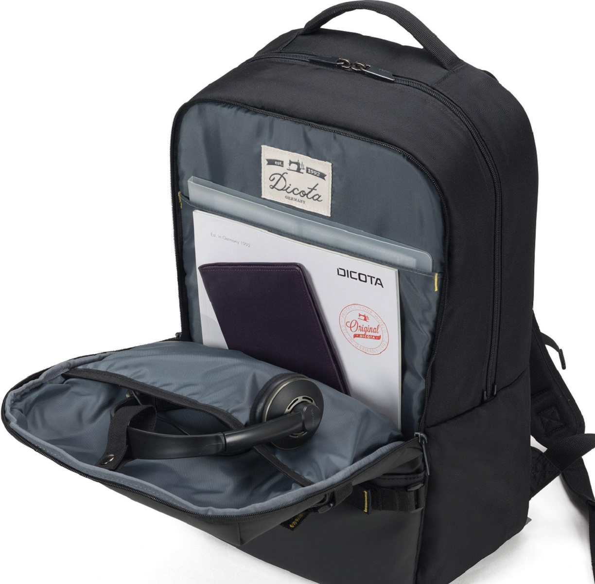 Universal Notebook-Tasche Schwarz Rucksack MOVE DICOTA für Kunstfaser,