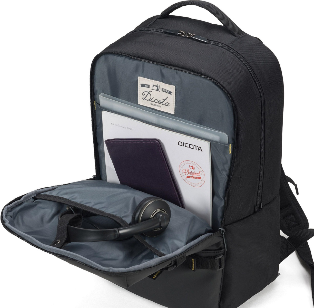 DICOTA Rucksack Schwarz MOVE Notebook-Tasche für Kunstfaser, Universal