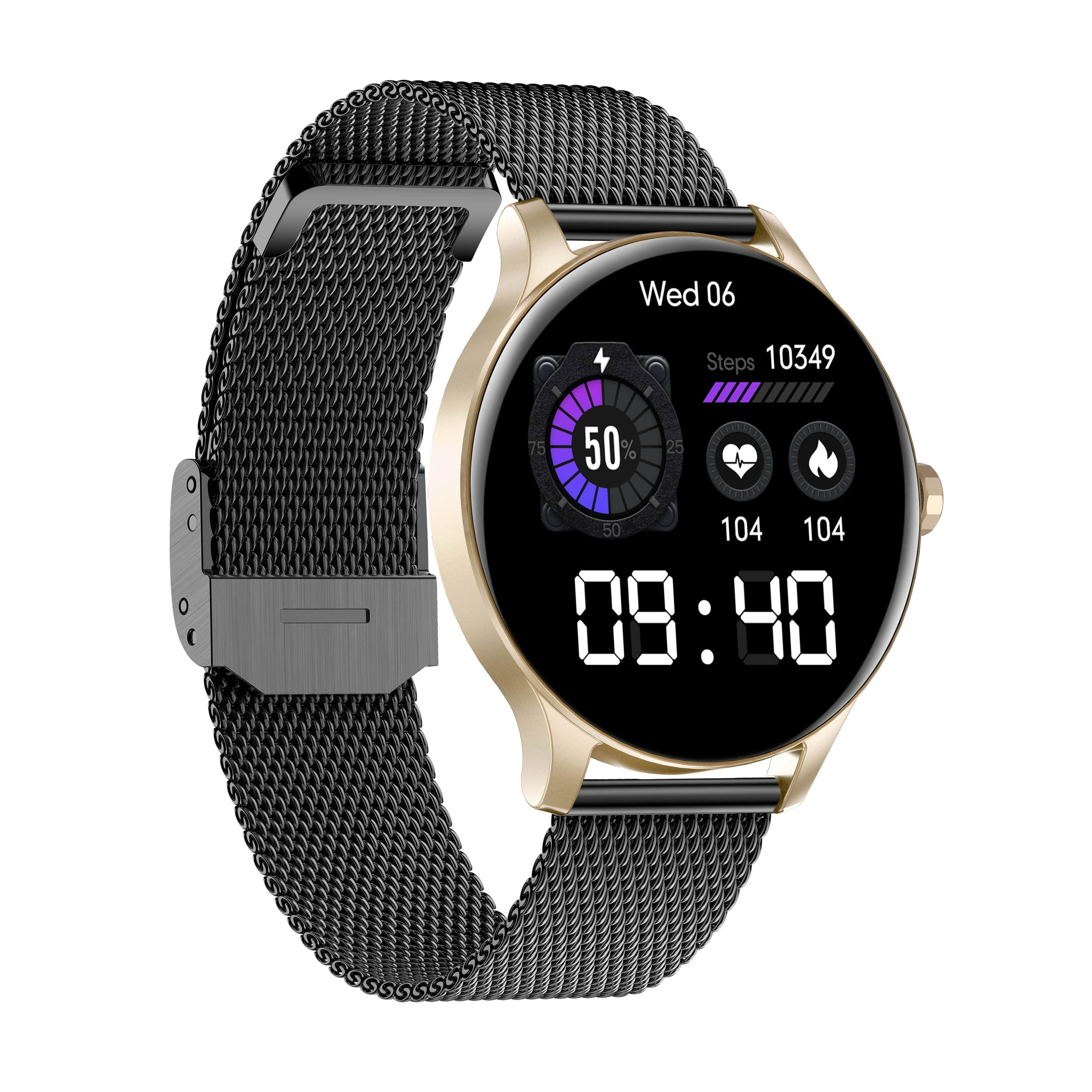 GARETT ELECTRONICS Classy Smartwatch Stahl, Schwarz