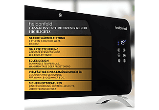 HEIDENFELD GK200 ohne W-Lan Konvektor (2000 Watt)