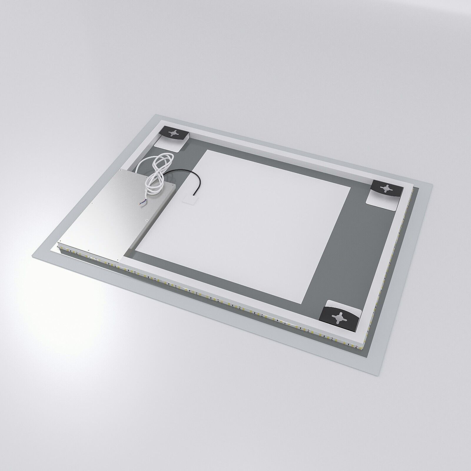 AQUABATOS LED 6400K Badspiegel BOURGES-Serie Kaltweiß