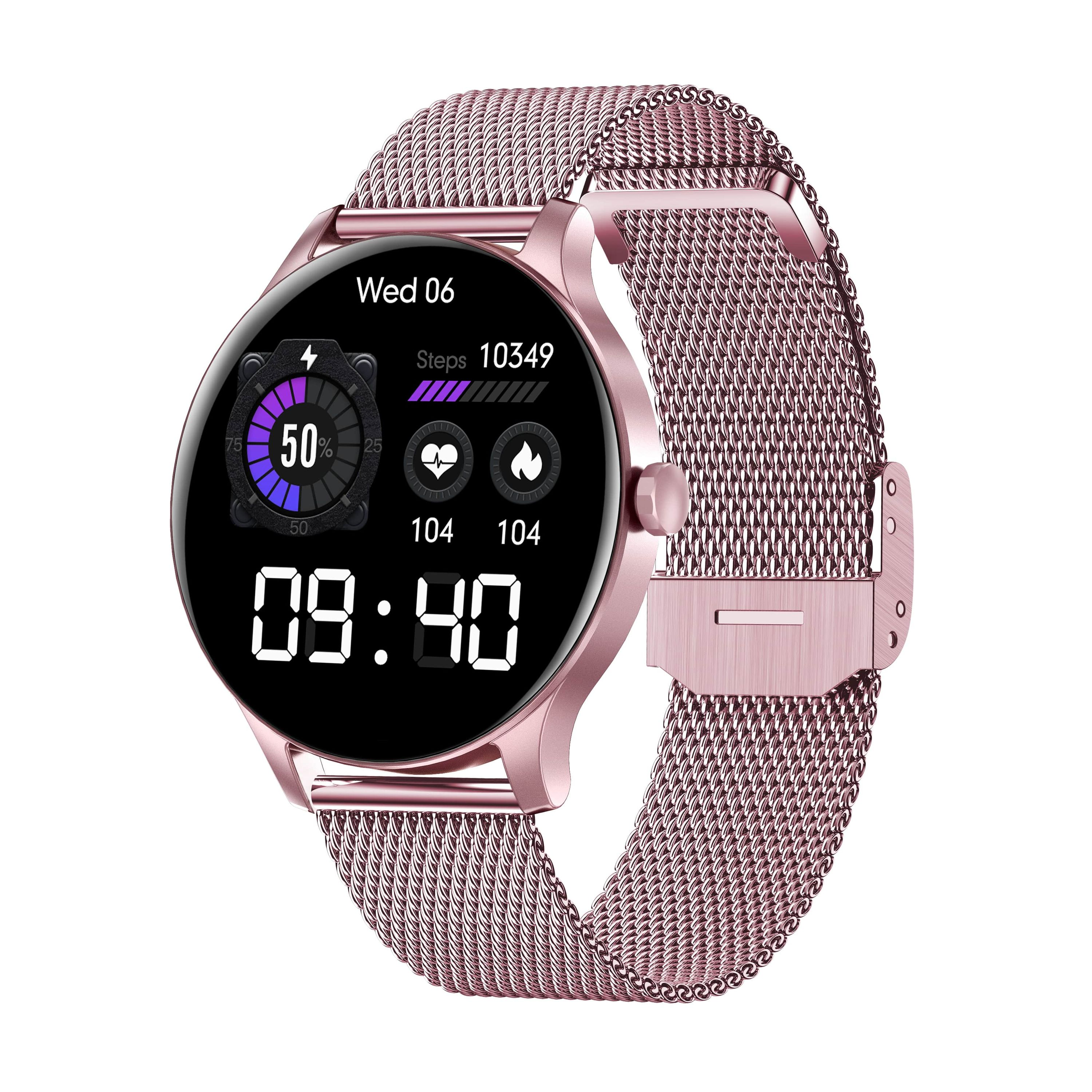 Classy Smartwatch Stahl, GARETT ELECTRONICS Pink