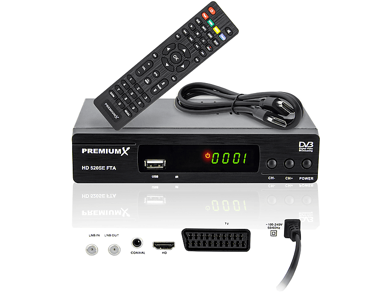 HD Receiver für Satelliten Sat Receiver mit HDMI Fiji