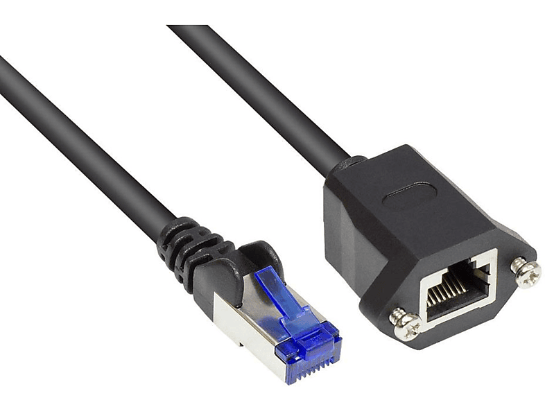 VARIA GROUP Schwarz Cat.6a, 8060VE-H030S Patchcable