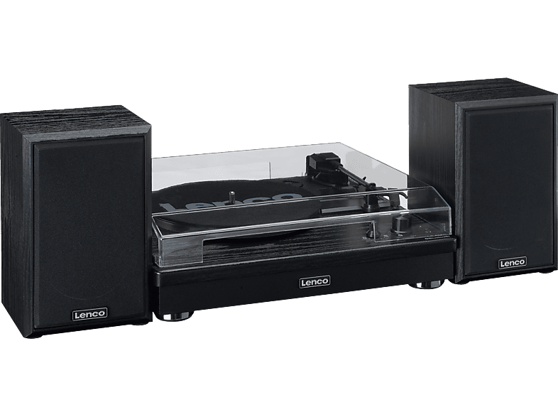 LENCO LS-101BK - - Schwarz Holz-Bluetooth Plattenspieler