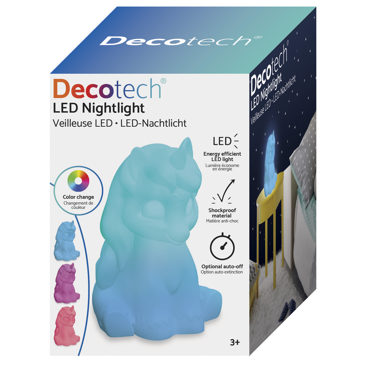 3D Nachtlicht LED Einhorn LEXIBOOK