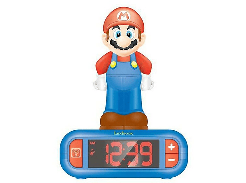 LEXIBOOK Super Mario mit Wecker 3D Nachtlicht