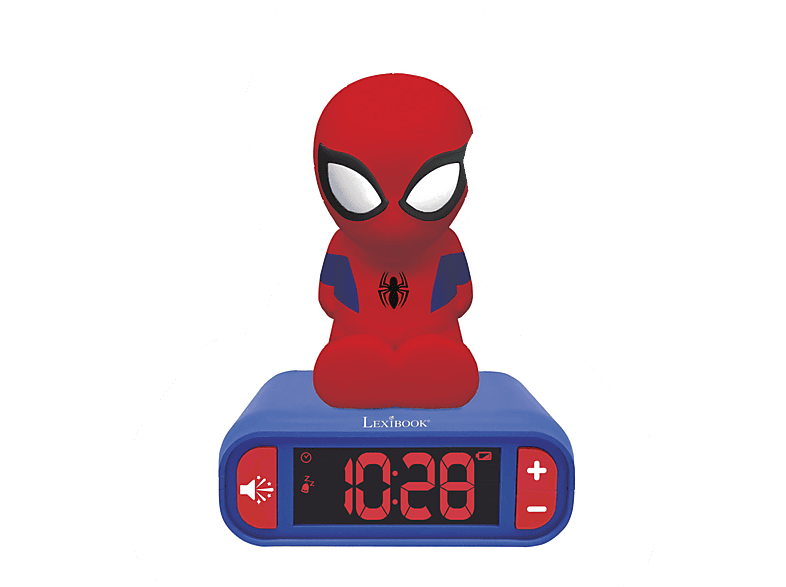 LEXIBOOK Spider-Man mit 3D Nachtlicht Wecker