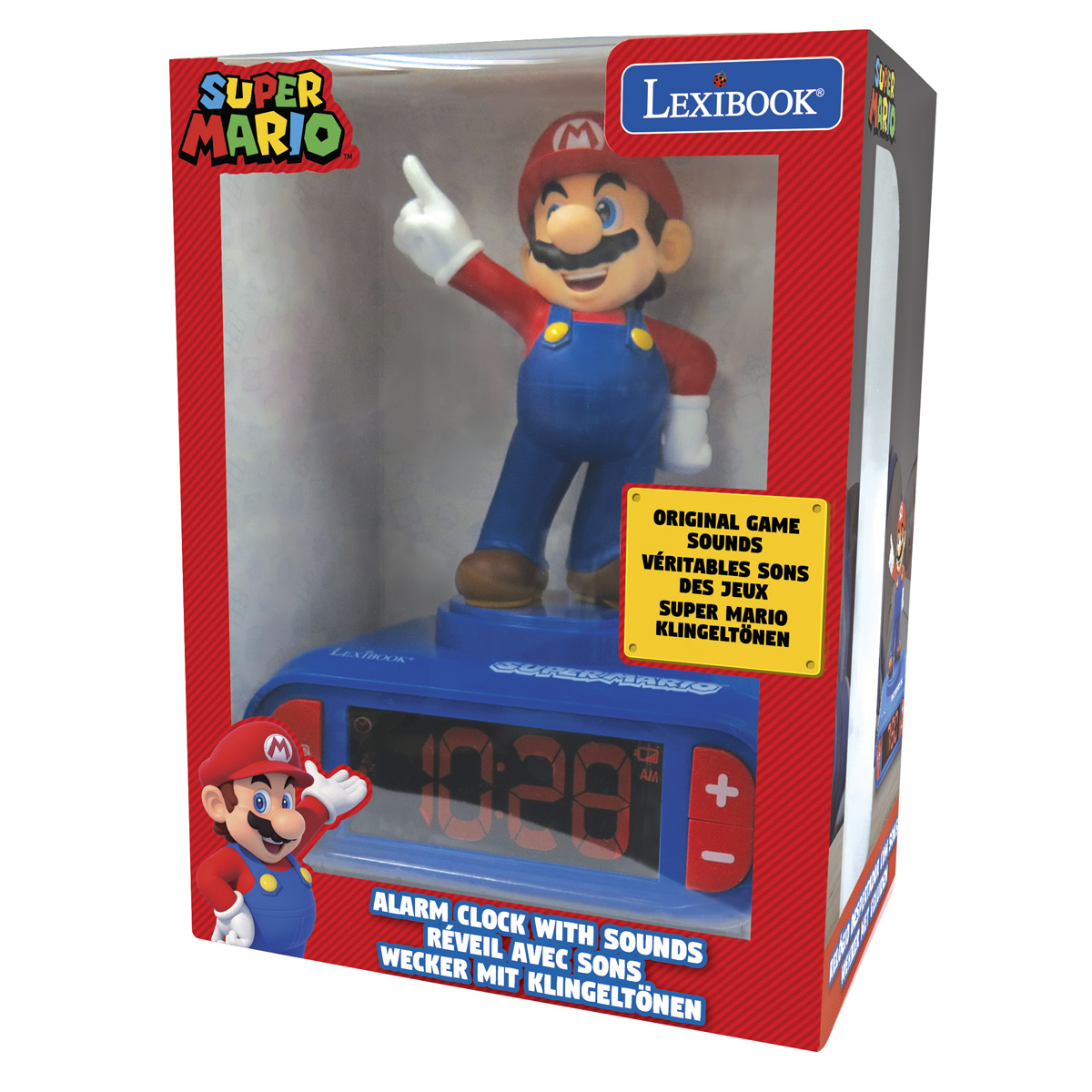 Nachtlicht Wecker Mario 3D Super LEXIBOOK mit