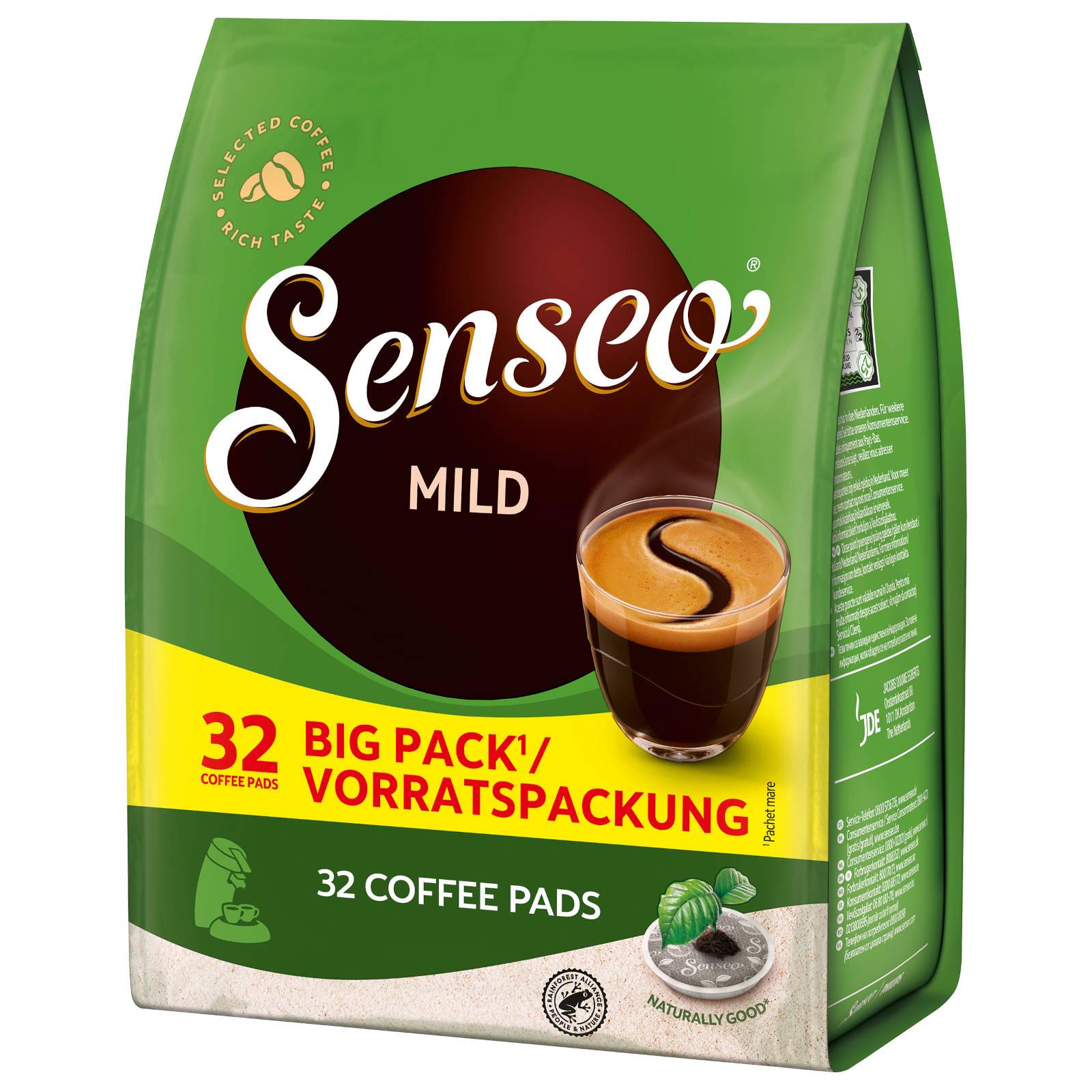 Kaffeepads 32 Vorteilspack x (Senseo SENSEO Padmaschine) 5 Getränke Mild