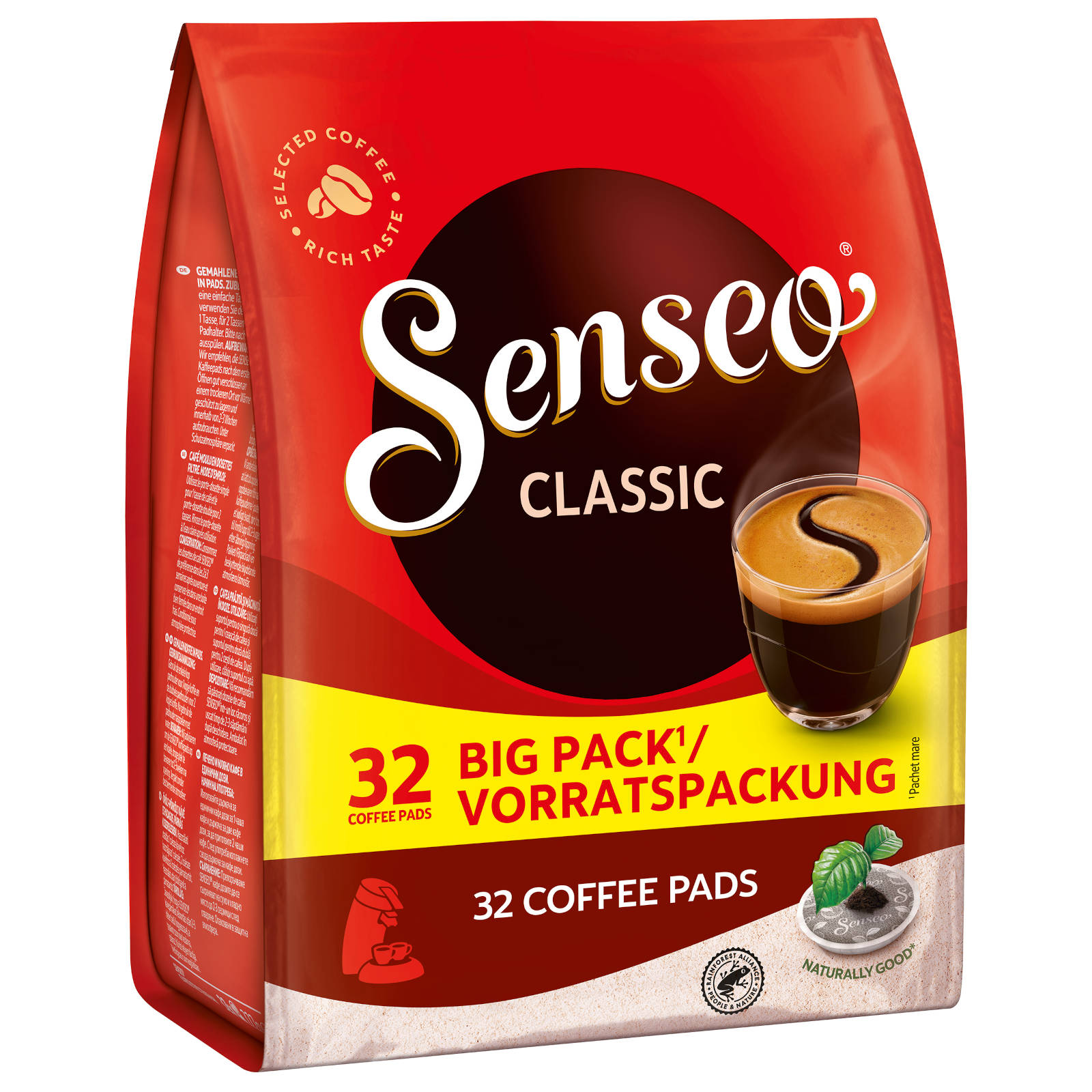 Vorteilspack Padmaschine) Classic Getränke 32 Kaffeepads SENSEO (Senseo x 5