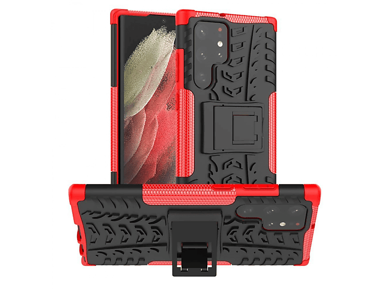 Angebot aufweisen CASEONLINE 2i1, Backcover, Samsung, Galaxy Ultra, S23 Rot