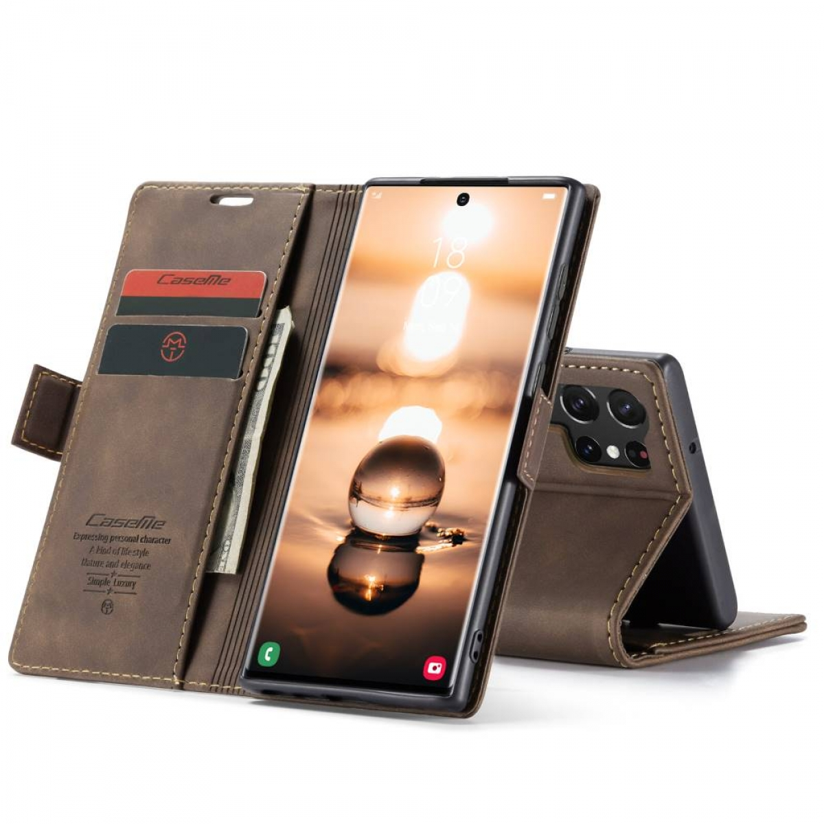 Smart, Coffee CASEME Bookcover, Samsung, S23 Ultra, Galaxy