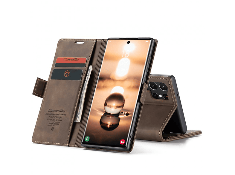 Smart, Coffee CASEME Bookcover, Samsung, S23 Ultra, Galaxy