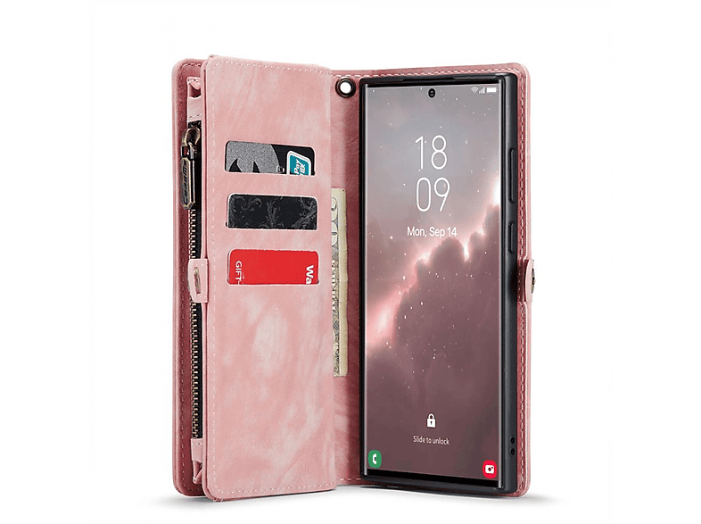 Galaxy Rosa Bookcover, CASEME Samsung, S23 Multi, Ultra,