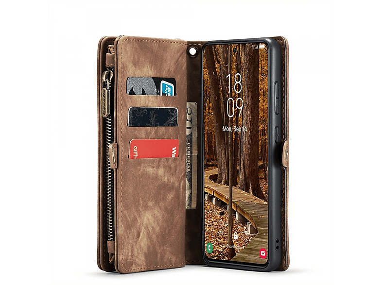 CASEME Multi, Bookcover, Galaxy Plus, S23 Braun Samsung