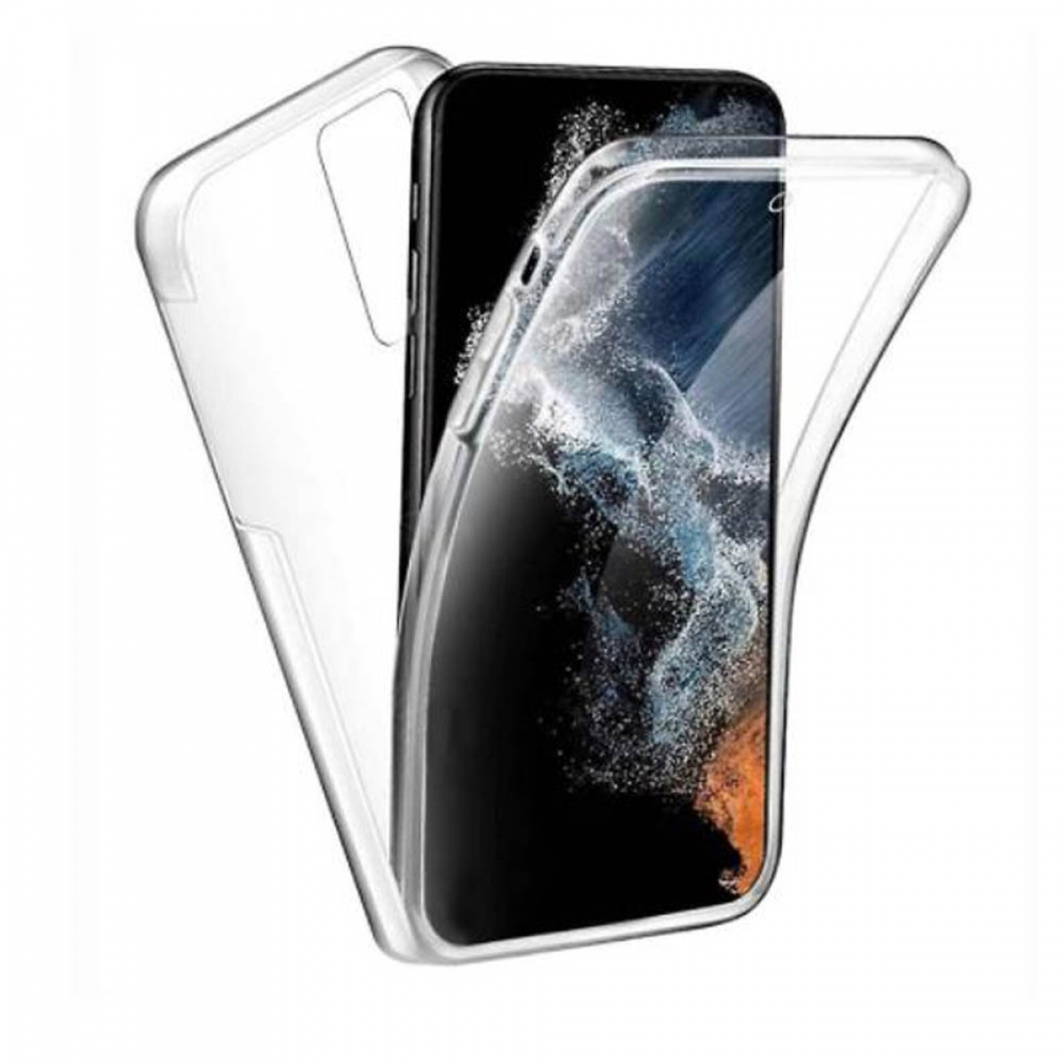 S23 Samsung, Galaxy CASEONLINE Backcover, 360°, Transparent Plus,