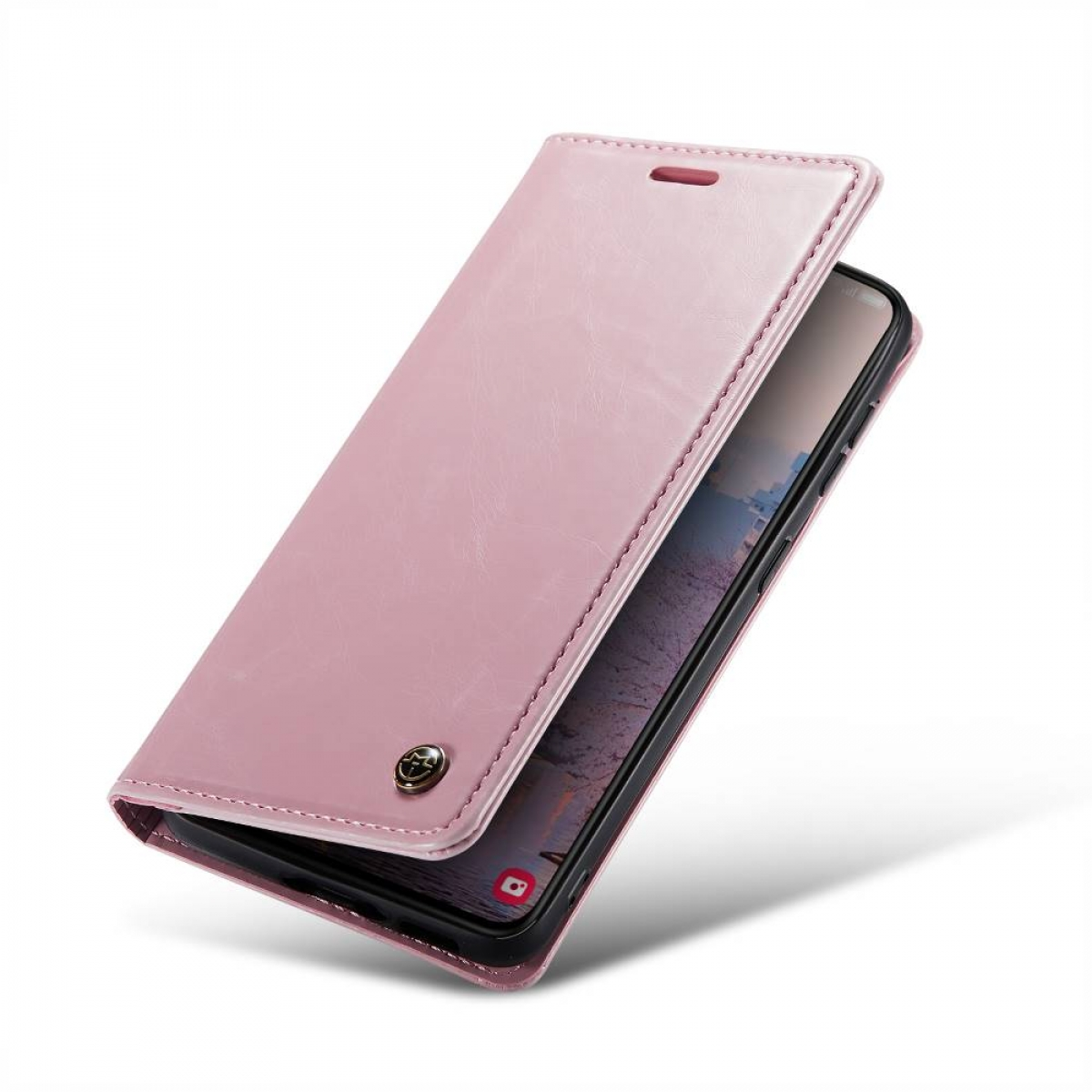 CASEME 003, Bookcover, Samsung, Plus, Galaxy S23 Hell-Pink
