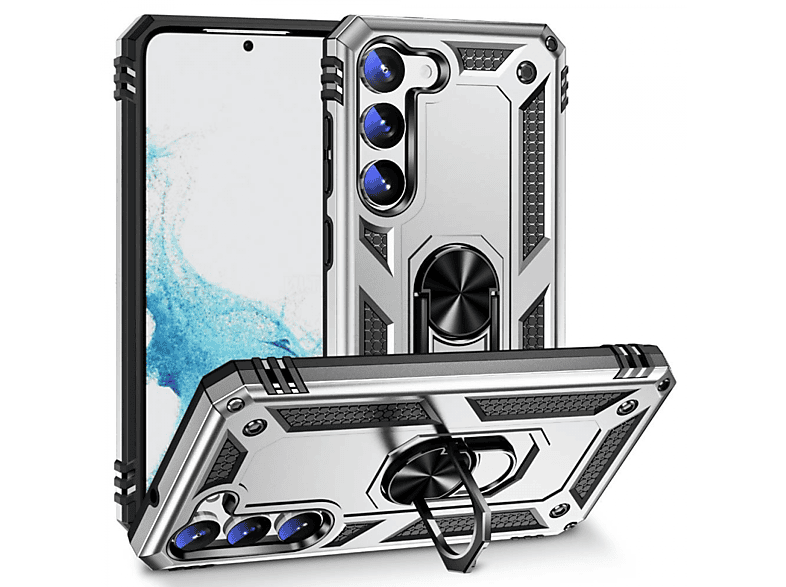 Galaxy Sergeant, Samsung, Backcover, Plus, S23 Silber CASEONLINE