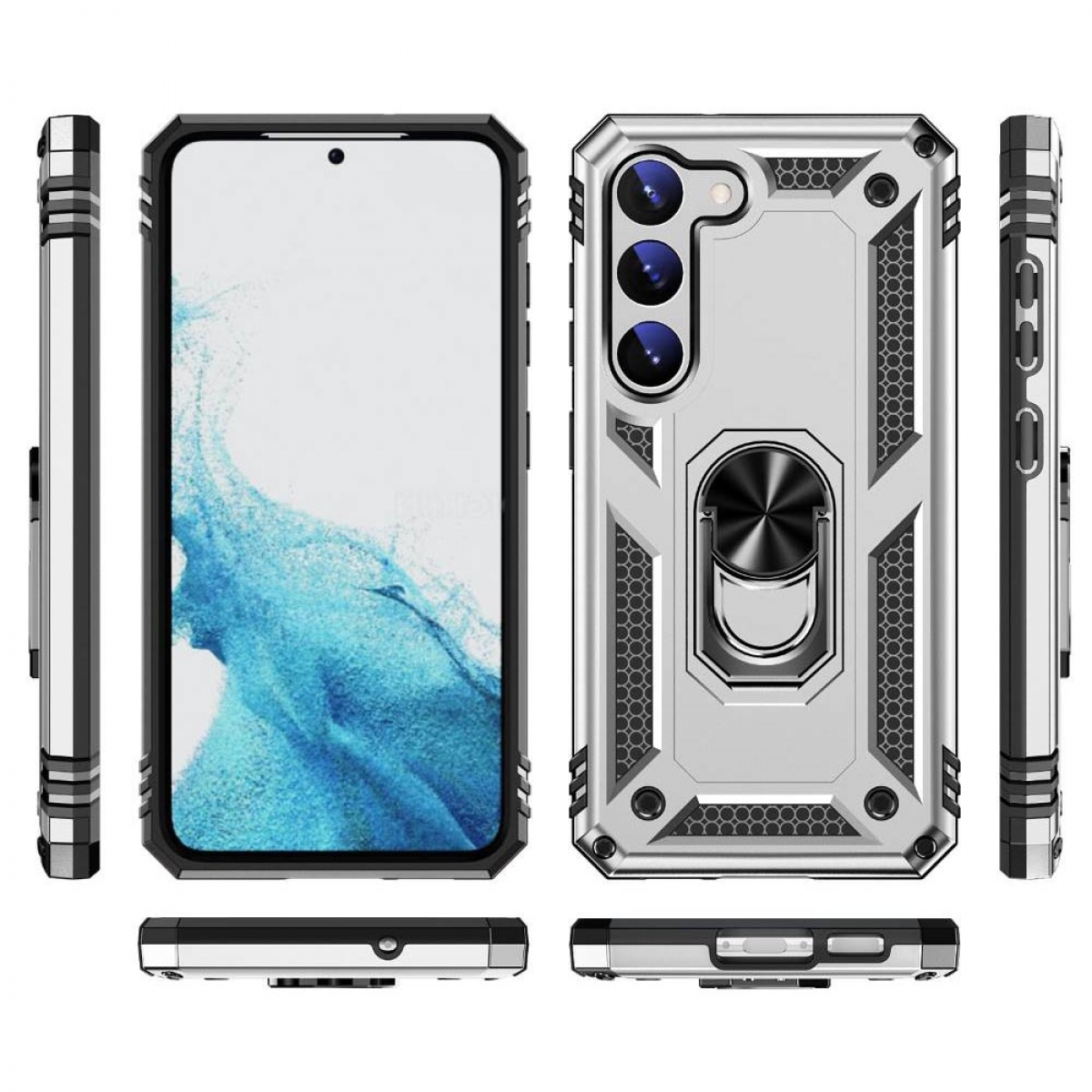 Galaxy Sergeant, Samsung, Backcover, Plus, S23 Silber CASEONLINE