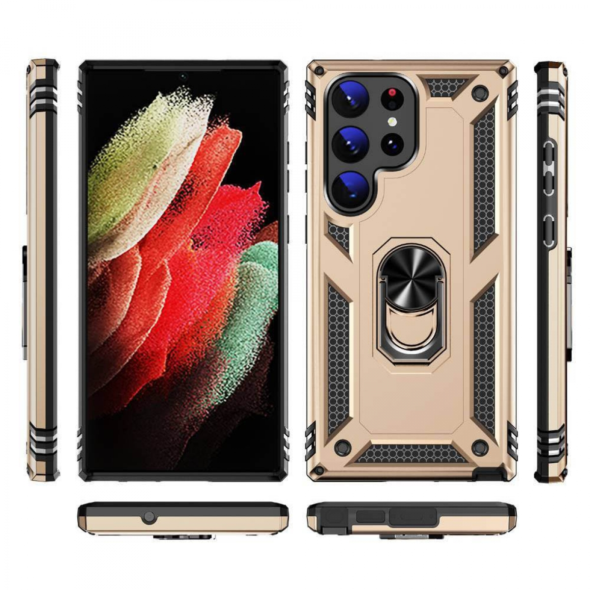 Gold S23 Ultra, Samsung, Backcover, Galaxy CASEONLINE Sergeant,