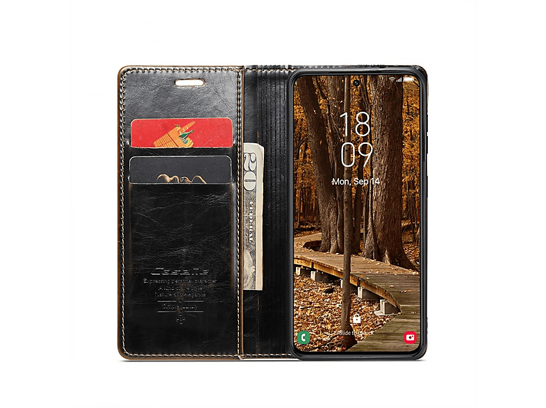 CASEME 003, Galaxy S23 Samsung, Plus, Braun Bookcover