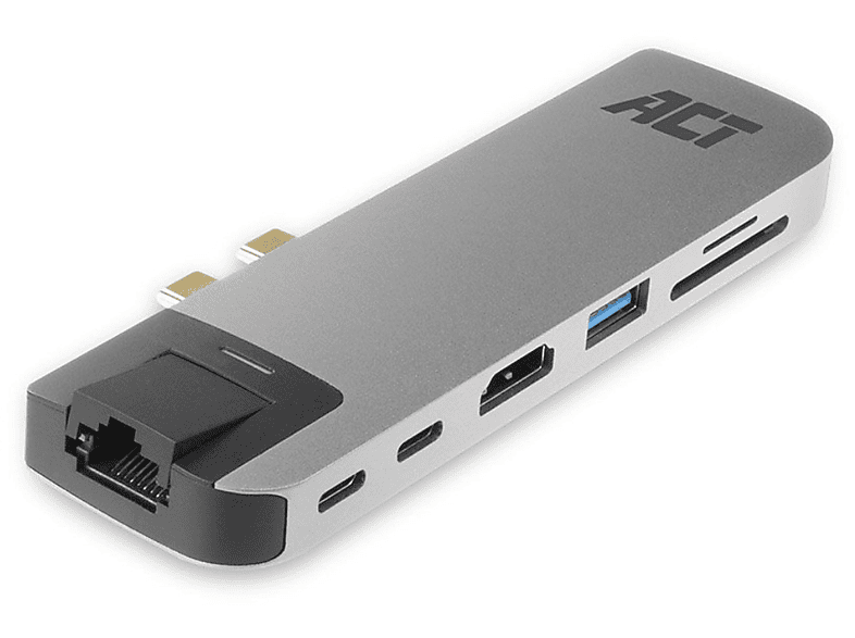 4K ACT Grau Thunderbolt 3 Andockstation, AC7044