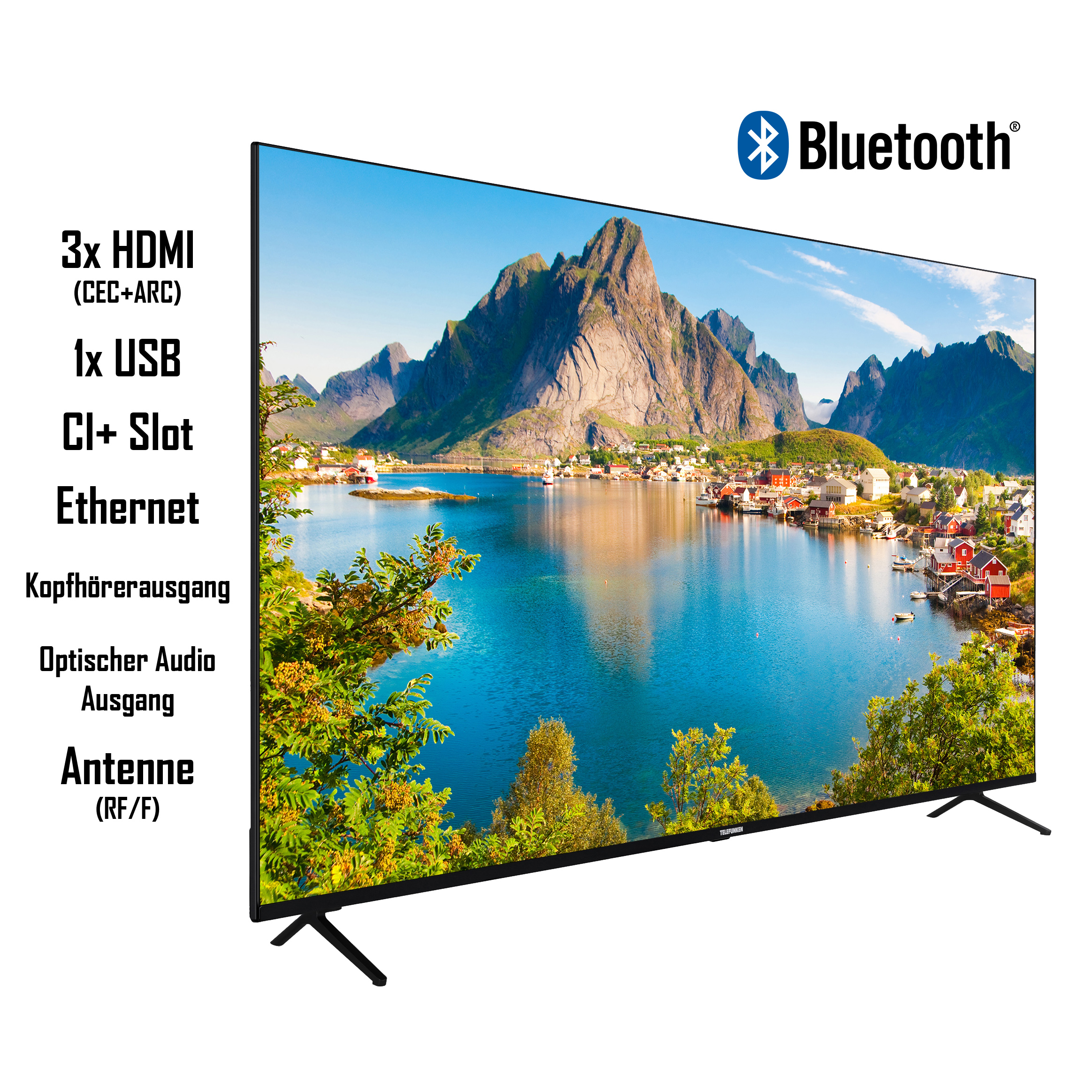 UHD LED 65 / TV) SMART XU65SN660S 164 (Flat, TV cm, 4K, Zoll TELEFUNKEN