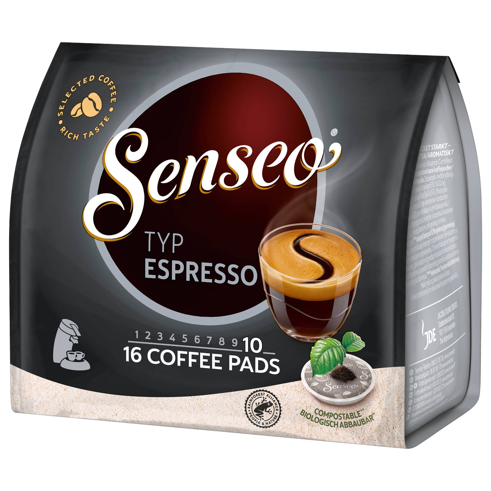 Typ (Senseo Kaffeepads Espresso SENSEO 160 Getränke Pad-Maschine)