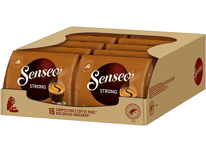 x Strong SENSEO 10 Kaffeepads Getränke (Senseo Padmaschine) 16