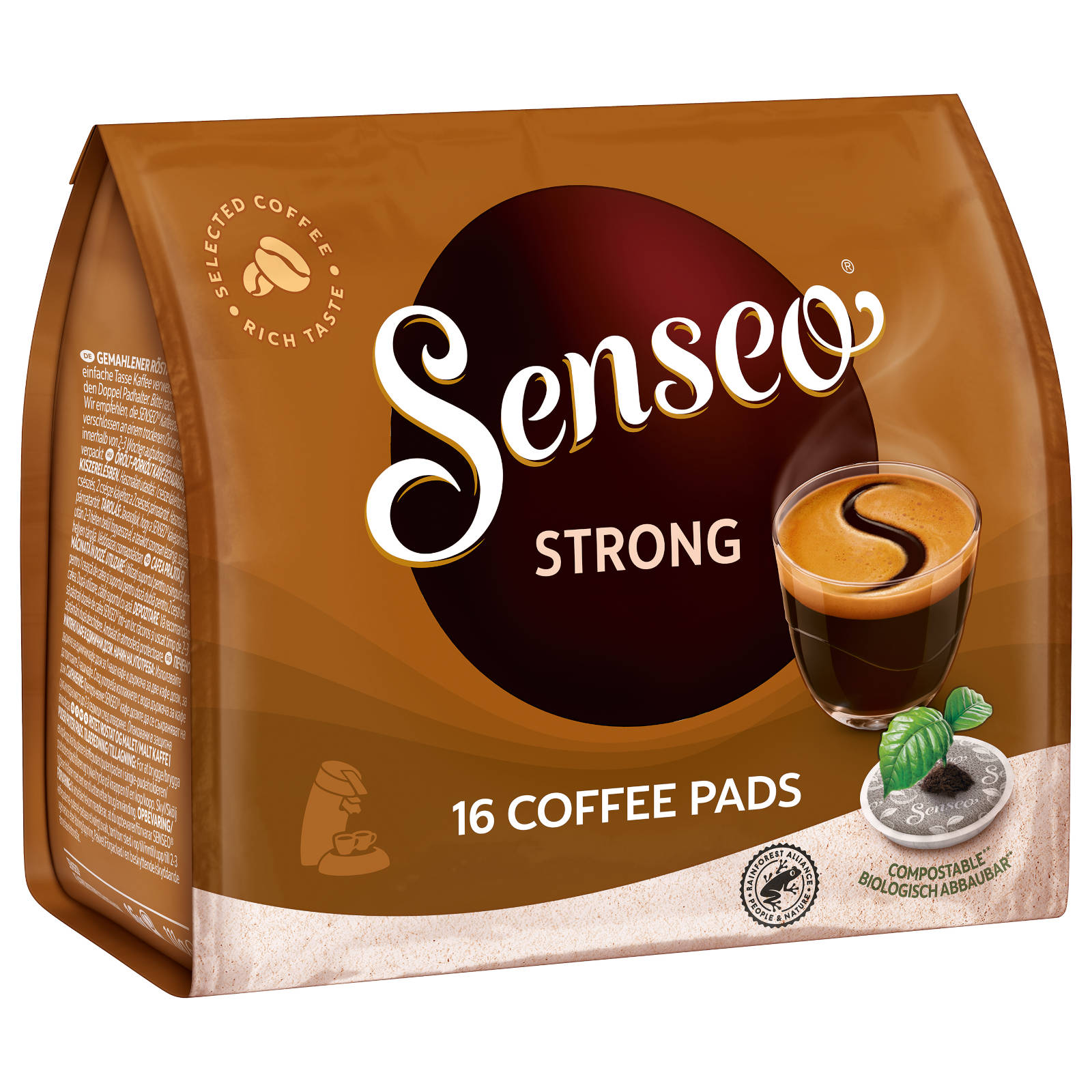 (Senseo Padmaschine) x 10 Kaffeepads Getränke 16 SENSEO Strong