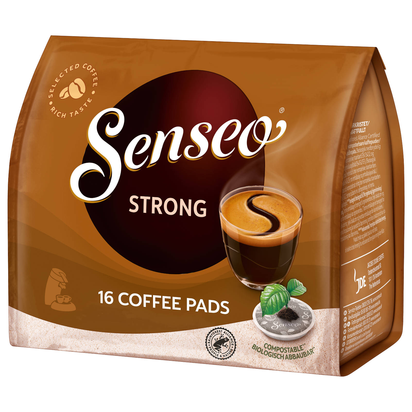 10 Padmaschine) 16 Getränke x (Senseo Kaffeepads Strong SENSEO