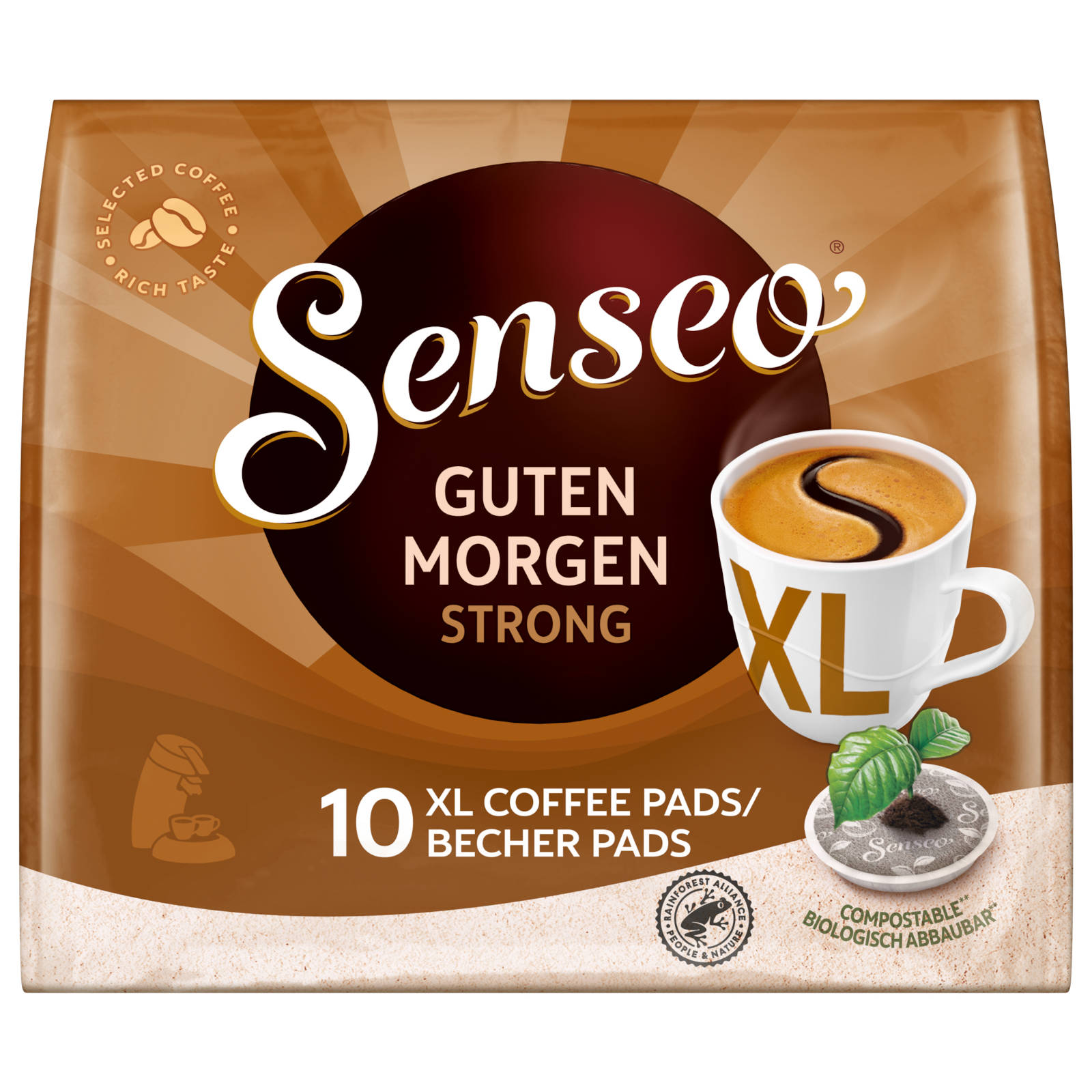 Strong (Senseo Morgen SENSEO Guten Pad-Maschine) Getränke 100 Kaffeepads XL