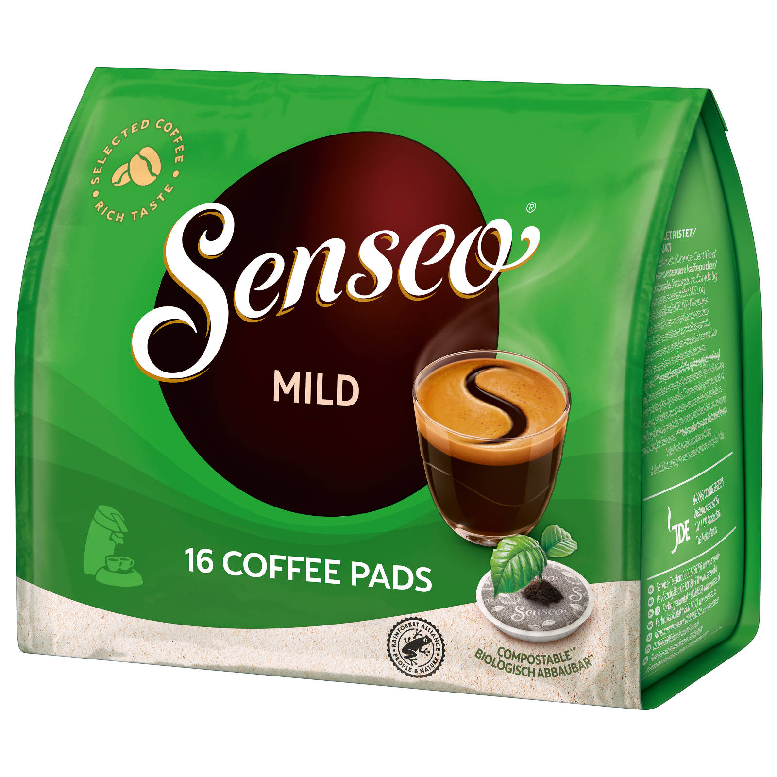SENSEO Mild 10 16 Padmaschine) Kaffeepads (Senseo x Getränke