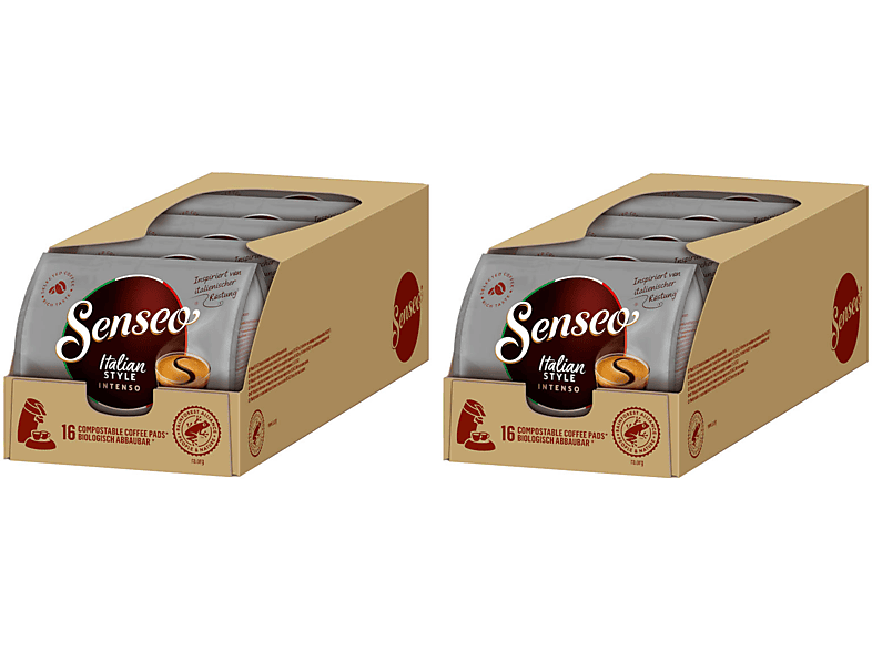 Soft- Italian (Senseo Kaffeepads Getränke SENSEO Pad-Maschine) Style 160 Intenso
