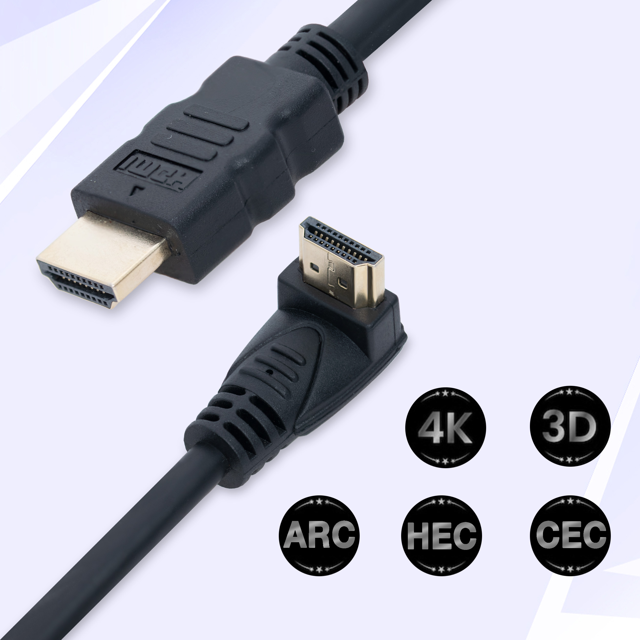 WINLIFE W04 4K HDMI L-Form Kabel 2m