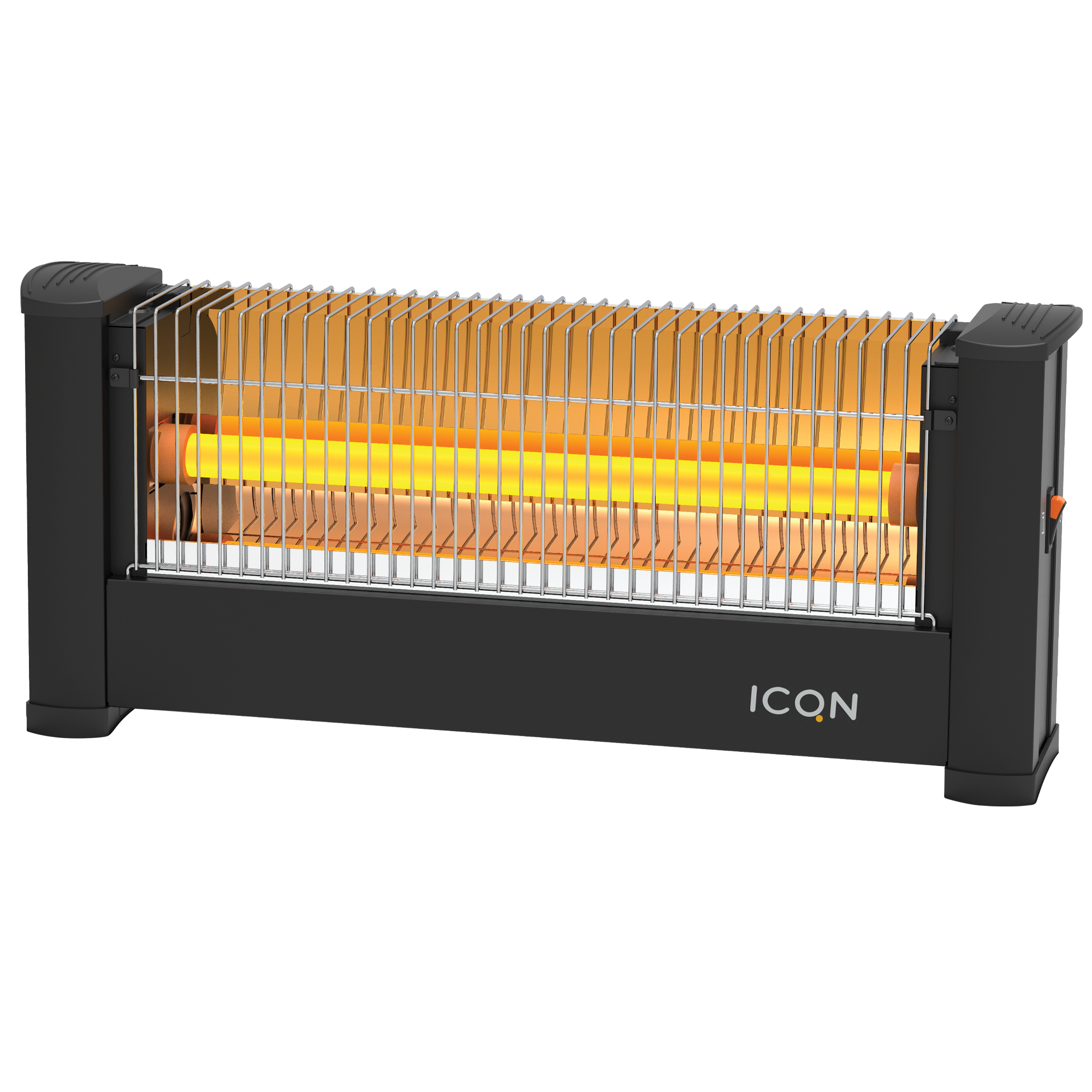 ICQN Infrarot Standheizstrahler, Für Räume Heizstrahler (900 Haus Elektroheizung, Büro 9m², m²) 900 Watt, W, IP20, Raumgröße: bis für 9 oder