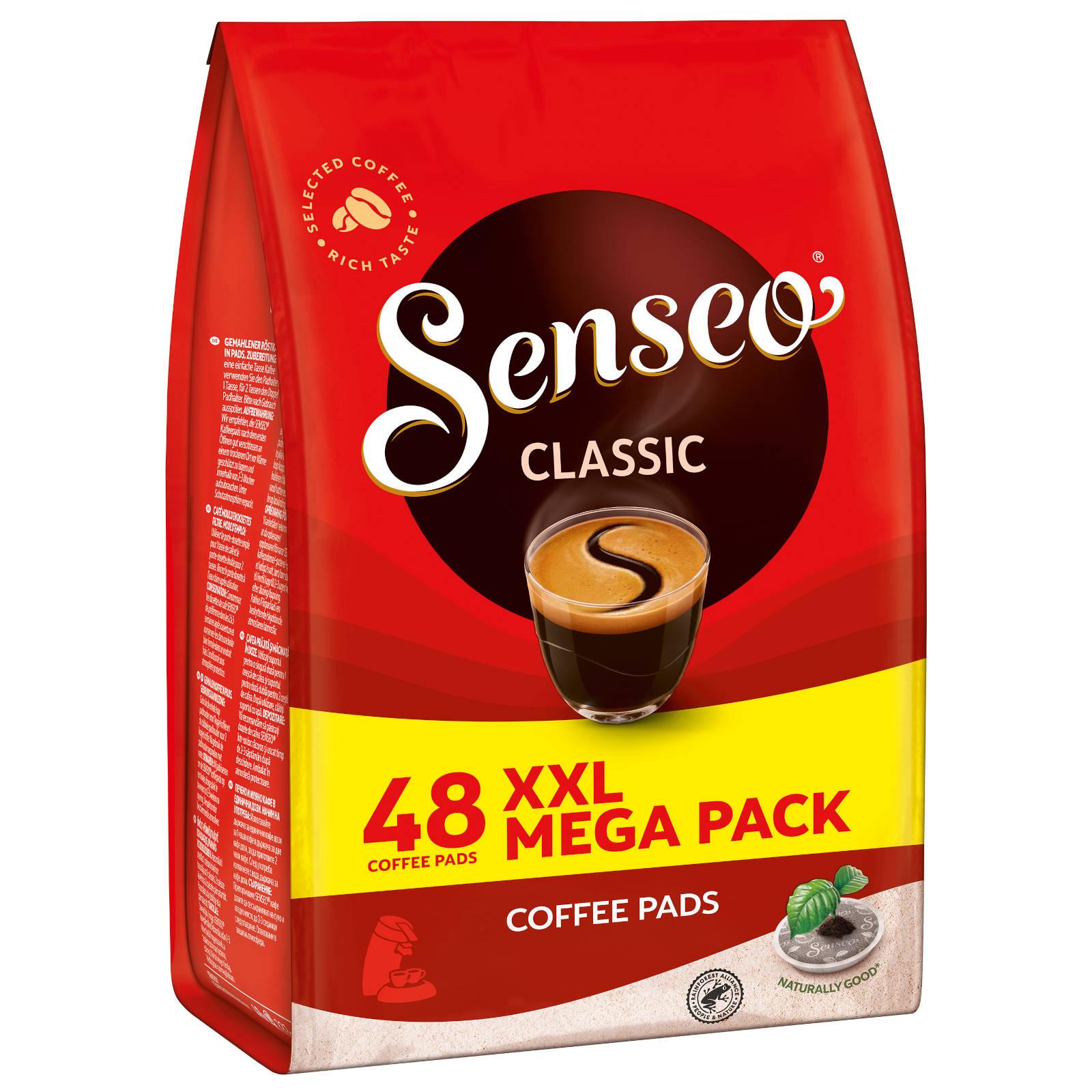 SENSEO Classic XXL Pack 10 (Senseo 48 Kaffeepads Padmaschine) x Getränke