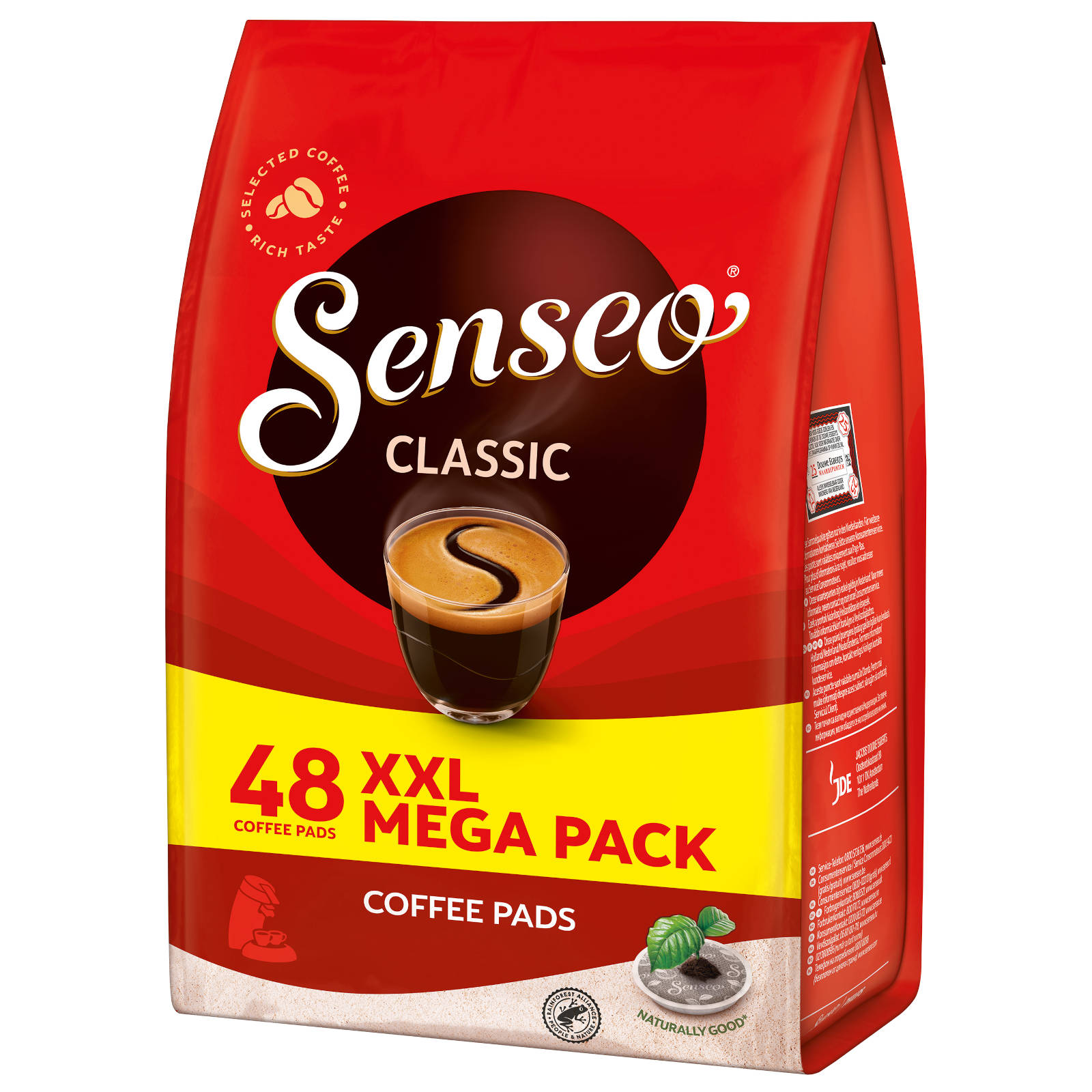SENSEO Classic XXL Pack Kaffeepads + Senseo 4 1 (Senseo Getränke 48 Pad-Maschine) x Dose